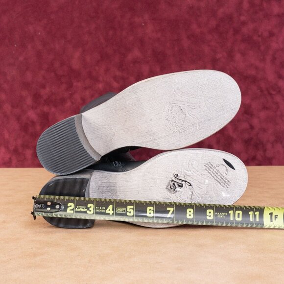 Free People Women Essential Blue Grey Leather Western Knee Boots 9.5US EUR39.5 - Picture 5 of 10